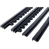 COBA Europe DT010005 Premier Verbinder Female PVC-plaat (l x b x h) 450 x 20 x 15 mm Zwart