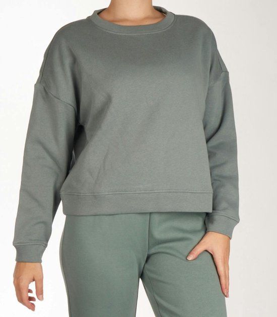 Pieces Sweater - Loungewear Top - Women - M - Blue - Solid