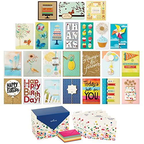 Hallmark All Occasion Handgemaakte Wenskaarten Set (24 stuks) - Verschillende Gelegenheden