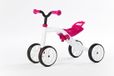 Chillafish Loopfiets 1 jaar voor meisjes - Vierwieler loopfiets tot 3 jaar met opbergvak - Roze