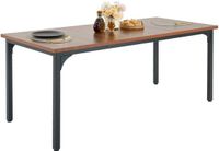 Vevor Rechthoekige Eettafel 180CM Bruin