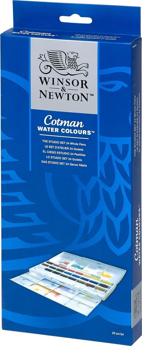 Winsor & Newton Cotman Aquarelverf Studio Set 24 hele napjes