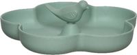 Decoris Vogelbad - bamboe hout - turquoise - 23 cm