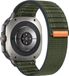 By Qubix Qubix Nylon Wave band Groen voor Samsung Galaxy Watch Ultra / Ultra 2 - 47mm