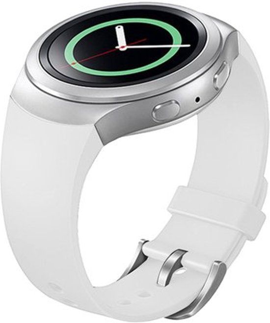 Qubix Samsung Gear S2 bandje - Wit - Rubberen sport band