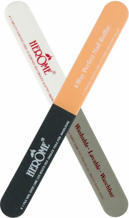 Herome 4-Way Nagelvijl en Polijstvijl - 4-Way Perfect Nail Buffer