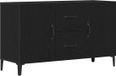 vidaXL Dressoir Zwart Eiken 100 x 36 x 60 cm Bewerkt Hout