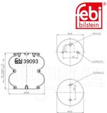 FEBI Bilstein - luchtveerbalg - 39093