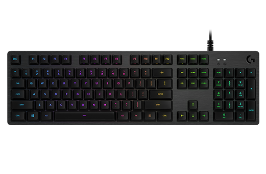 Logitech G512 Carbon RGB Mechanical Gaming Keyboard, GX Blue (Clicky)