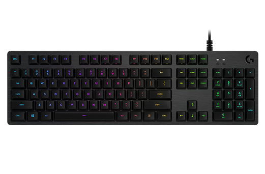 Logitech G512 Carbon RGB Mechanical Gaming Keyboard - GX Blue (Clicky) - Zwart - QWERTY