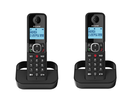 Alcatel F860 DUO - Draadloze telefoon - Nummerherkenning - Zwart