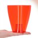 KADAX Bloempot, vierkant, rood, 12 cm