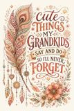 Cute Things my Grandkids say and do So I'll Never Forget: 6x9 Lined Funny Grandmas and grandpas Notebook, 120 Pages For Grandparents of all ages | Recording funny and cute sayings Gift Idea