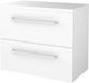 Basic Line Start 46 Badkamermeubelset - 80 x 46 cm - Met Grepen - 2 Lades - Wastafelblad - Ice White