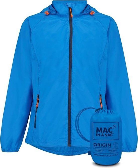 Mac in a Sac Origin 2 Regenjas Kinderen - Ocean Blue - 6/7 jaar
