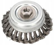 KOTARBAU® Brosse de nettoyage 120 mm avec filetage M14 fil tressé pour meuleuse d'angle