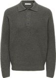 Only &amp; Sons Only & Sons Trui Onsdale Rlx Ls Polo Knit Noos 22033324 Beluga Mannen Maat - XL