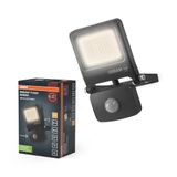 OSRAM ENDURA Flood Sensor LED Buitenverstraler, 20W, 1800lm, 3000K warm wit, Bewegingssensor 9m, Aluminium, IP65