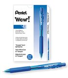 Pentel BK440-C Balpen met drukmechanisme en ergonomische driehoekige greepzone, blauw, 12 stuks (1 stuk)