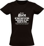 Sol's Alice Dames T-shirt Zwart 3XL - Verjaardagkado - Katoen