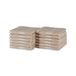 Amazon Basics Washandjes biologisch katoen, kleurvast, 30 x 30 cm, Taupe, 12 stuks