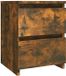 vidaXL Nachtkastje Gerookt Eiken 30x30x40 cm Engineered Wood