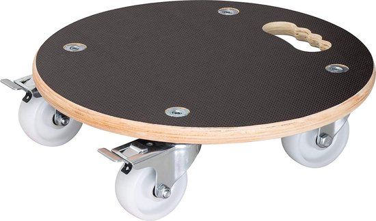 WAGNER Plantentrolley MAXIGRIP Ø 38 x 11 cm - Plantenmand - Zwart