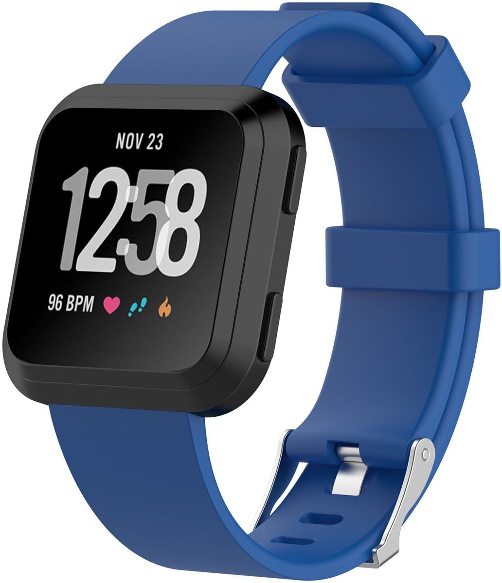 watchbands-shop.nl Luxe Siliconen Bandje large voor FitBit Versa – blauw