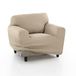 ECOMMERC3 Bankhoes, maat 1-zits, 70-110 cm, bankeffect, beige, eenvoudige installatie, pasvorm