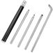 VEVOR Houten draaigereedschap voor draaibank 4 STKS Set, Carbide draaibank Gereedschap met Diamond Shape, Rond, Vierkante Cutters Vervangbare Draaibank Beitels