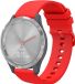 By Qubix - Soft siliconen bandje - Rood - 18mm - Geschikt voor Garmin Venu 3s / Vivoactive 4s / Venu 2s / Vivomove 3s / Forerunner 255s / 265s