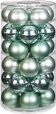 Inge-glas Inge Christmas Kerstballen - 30x st - mintgroen - D6 cm - glas - mat/glans