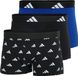 Adidas Active Flex Cotton Heren Boxershorts 3-Pack Zwart/Blauw XXL