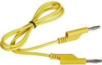 Voltcraft Meetsnoer Banaanstekker 4 mm Banaanstekker 4 mm 1.00 m Geel 1 stuk(s)