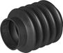 ProPlus Stofhoes Oplooprem Ø 75/75 x 120 mm – Geschikt voor Knott KF/KRV/KFG 27/30/35 – Niet-origineel reserveonderdeel – Transparant