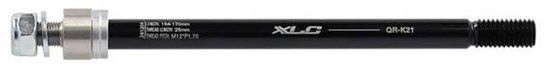 XLC QR-K21 M12 x 1.75 164-170 Ma x x Le 142/148 Axe traversante Argent Garçon