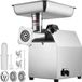 Vevor Broyeur à viande électrique 1100W Acier inoxydable 360 kg/h Certification ETL