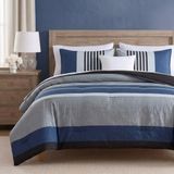Nautica Rendon Dekbedset, Twin, Houtskool