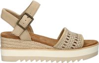 TOMS Diana plateau sandalen sleehak Goud Dames