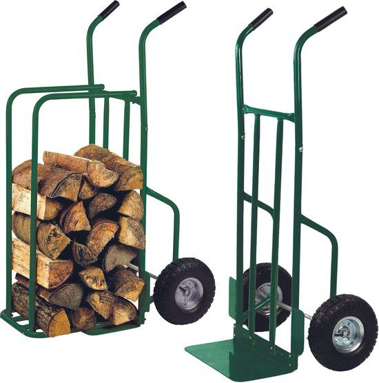 Toolland Steekwagen voor hout - 250 kg - Groen