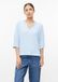 s.Oliver T-shirt col V manches courtes bleu clair Polyester 36