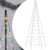 vidaXL Sapin de Noël LED 200 LEDs Coloré 180 cm