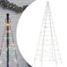 vidaXL Sapin de Noël LED 200 LEDs Coloré 180 cm