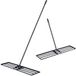 Coast Râteau niveleur Noir/Argent - Râteau niveleur ergonomique pour pelouse - 106 x 25 cm