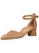Paul Green Dames - Peeptoes & slingpumps 3856-009 in bruin geperforeerd/gevlochten, bruin, 38 EU
