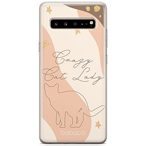 BABACO ERT GROUP mobiel telefoonhoesje voor Samsung S10 5G origineel en officieel erkend Babaco patroon Cats 009 optimaal aangepast aan de vorm van de mobiele telefoon, hoesje is gemaakt van TPU