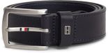 Tommy Hilfiger Ceinture 'Denton' marine Cuir Unisexe Adultes Automne/Hiver
