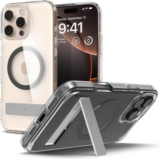 Spigen Ultra Hybrid S MagFit hoesje voor Apple iPhone 16 Pro - Graphite