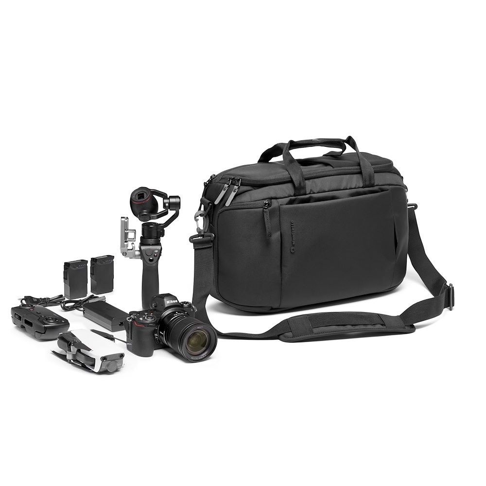 Manfrotto Advanced Hybrid Backpack M III - Black Camera Backpack - Water Resistant - Universal Fit