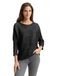 Tom Tailor - Losvallende gebreide trui met glittereffect - Maat XS - deep black